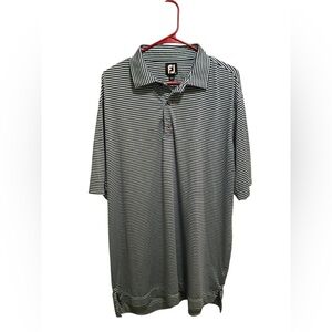 FootJoy mens striped‎ golf polo. Size extra large. Good condition